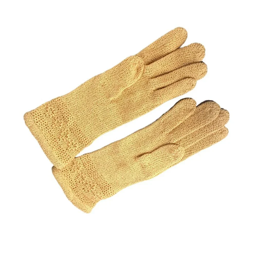 Vintage 50s Wear Right Crepe String Woven Gloves